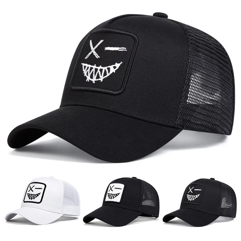 Unisex X Smiling Face Teeth Embroidery Baseball Net Caps Spring Summer Outdoor Sunscreen Hat Adjustable Casual Trucker Hats білий
Unisex X Smiling Face Teeth Embroidery Baseball Net Caps Spring Summer Outdoor Sunscreen Hat Adjustable Casual Trucker Hats білий