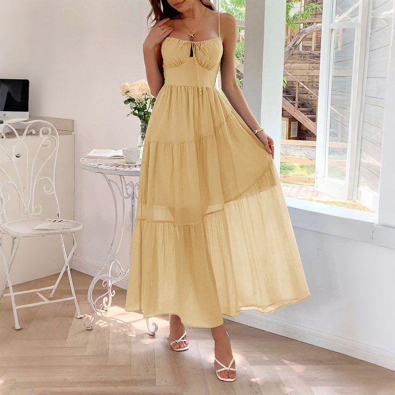 Cross-Border European and American Foreign Trade Women clothes 2025 Summer Amazon Independent Leisure Vacation Sling Girdle Long dress Dress Yellow XL
Cross-Border European and American Foreign Trade Women clothes 2025 Summer Amazon Independent Leisure Vacation Sling Girdle Long dress Dress Yellow XL