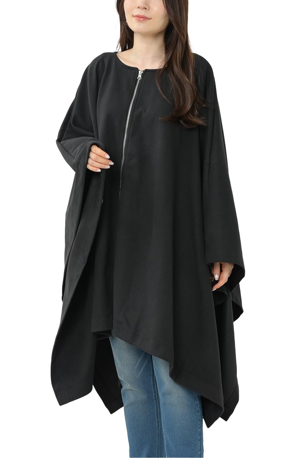 JANJAM Пончо большого размера Длинная накидка Размеры Женское пальто, Средней длины, Рукав, Верхняя одежда на молнии, Черный, LL-5L чёрный
JANJAM Пончо большого размера Длинная накидка Размеры Женское пальто, Средней длины, Рукав, Верхняя одежда на молнии, Черный, LL-5L чёрный