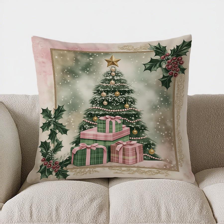 Home Decor Charming Girl With Gift Christmas Pillow Pattern Cushion Cover Suitable For Sofa Bedroom Car Pillow Cover 40x40cm
Home Decor Charming Girl With Gift Christmas Pillow Pattern Cushion Cover Suitable For Sofa Bedroom Car Pillow Cover 40x40cm