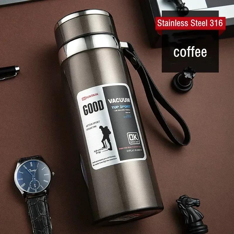 600ML/1000ML/1200ML Double Stainless Steel 316 Thermal Flask with Filter Portable Coffee Tea Thermal Bottle Travel Tumbler 600ml кавовий
600ML/1000ML/1200ML Double Stainless Steel 316 Thermal Flask with Filter Portable Coffee Tea Thermal Bottle Travel Tumbler 600ml кавовий