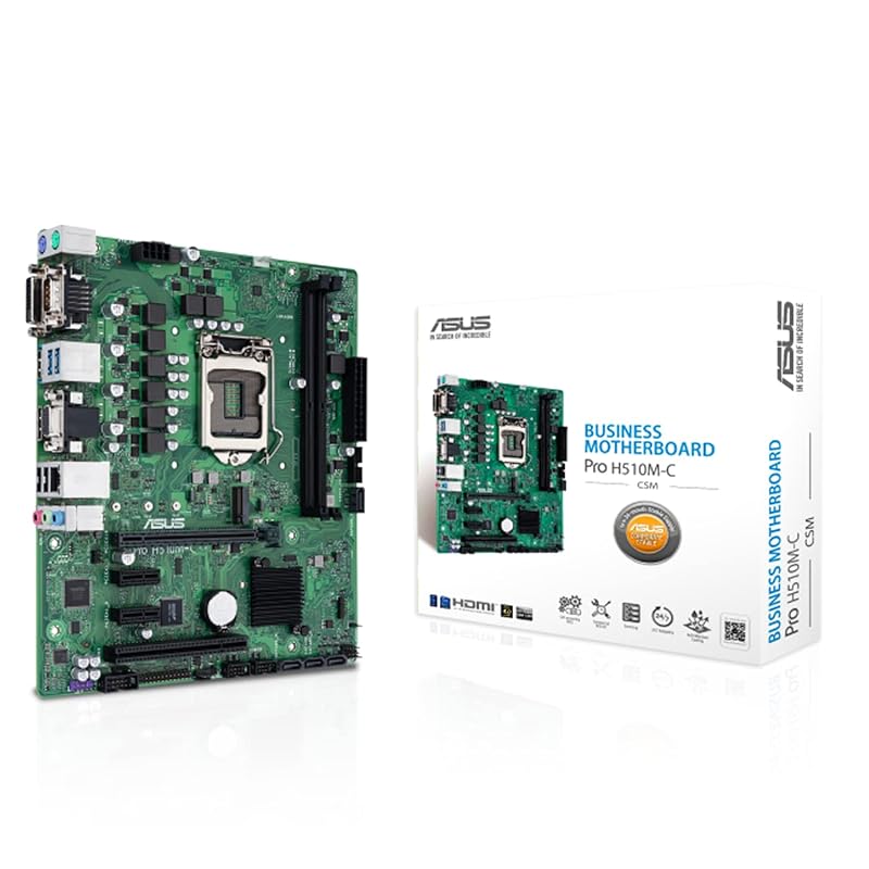 ASUS INTEL 10th generation/11th generation CPU (LGA1200) correspondence H510M chipset microATX business motherboard Pro H510M-C/CSM Domestic 
ASUS INTEL 10th generation/11th generation CPU (LGA1200) correspondence H510M chipset microATX business motherboard Pro H510M-C/CSM Domestic