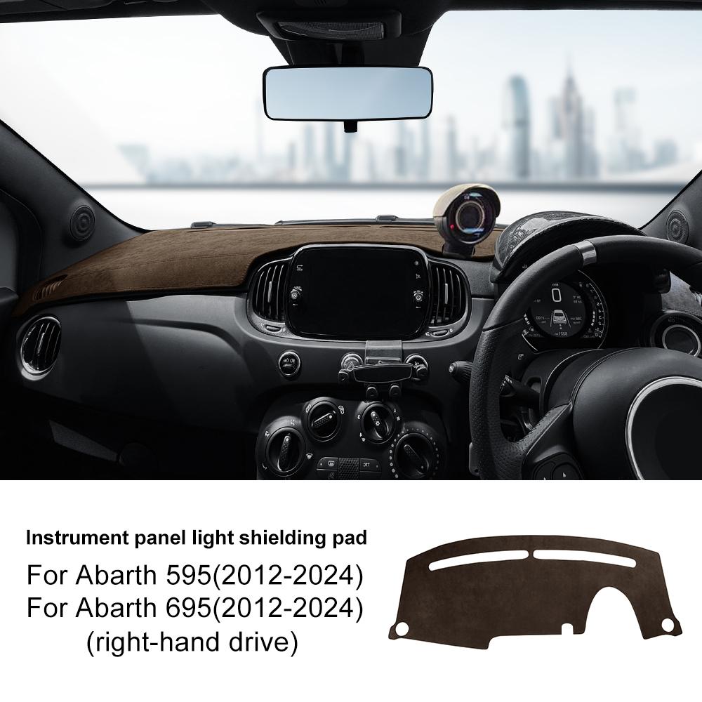 For Abarth 595 695 2012-2019 2020 2021 2022 2023 2024 LHD RHD Car Dashboard Dash Protect Mat Pad Summer Dashmat Sunshade Carpet For RHD Brown
For Abarth 595 695 2012-2019 2020 2021 2022 2023 2024 LHD RHD Car Dashboard Dash Protect Mat Pad Summer Dashmat Sunshade Carpet For RHD Brown