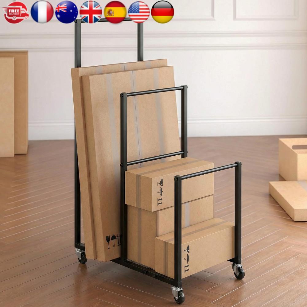 Drywall Dolly Cart with Wheels Portable Cardboard Box Storage Rack 41x26x14inch for Home Supermarket Warehouse & Commercial Use United States
Drywall Dolly Cart with Wheels Portable Cardboard Box Storage Rack 41x26x14inch for Home Supermarket Warehouse & Commercial Use United States
