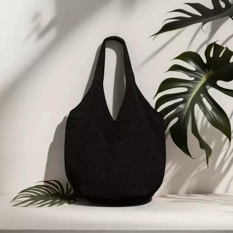 Yogodlns Casual Hollow Women Shoulder Bag Solid Color Large Capacity Summer Woven Beach Bag Foldable Handmade Crochet Tote Bag 35x10x25cm чорний
Yogodlns Casual Hollow Women Shoulder Bag Solid Color Large Capacity Summer Woven Beach Bag Foldable Handmade Crochet Tote Bag 35x10x25cm чорний