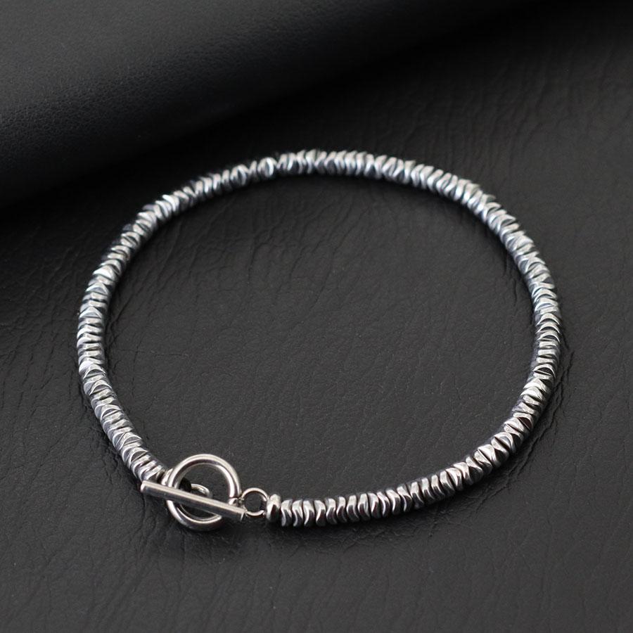 New Fashion 4mm Irregular Hematite Stone Bracelet For Men Gold Silver Color Rice Beads Braslet Meditation Healing Braclet Joias 20.5cm
New Fashion 4mm Irregular Hematite Stone Bracelet For Men Gold Silver Color Rice Beads Braslet Meditation Healing Braclet Joias 20.5cm