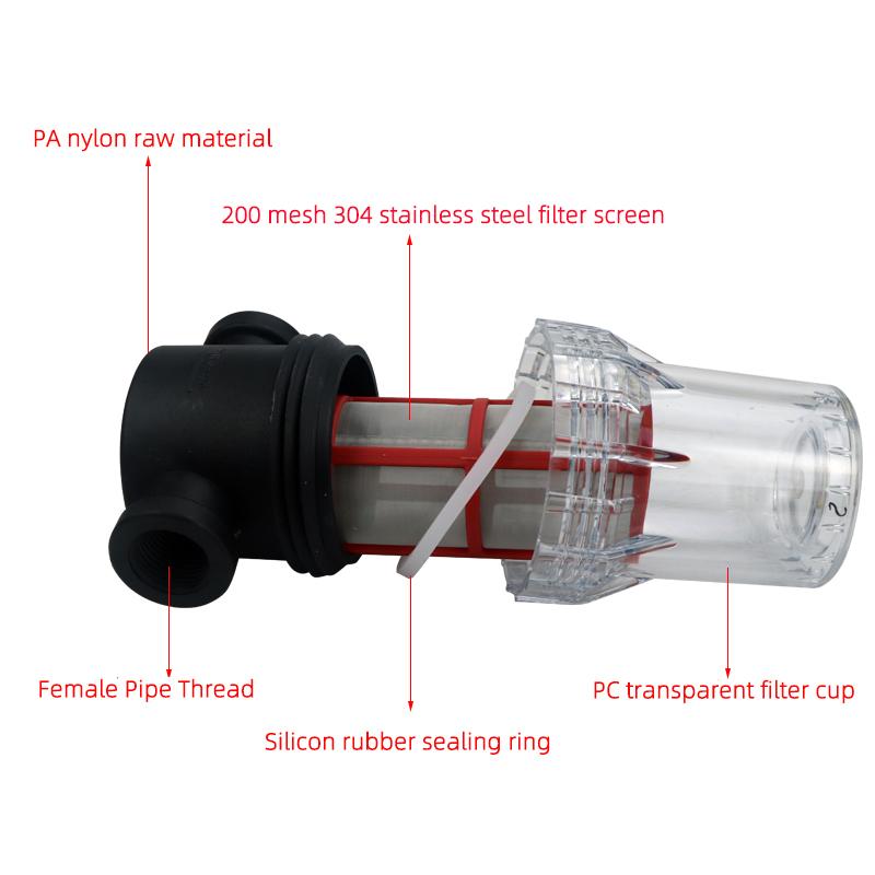 Garden Watering Filter 1/2 3/4 1 Plastic Irrigation System Impurity Prefilter Aquaculture Household Water Pipe Filter
Garden Watering Filter 1/2 3/4 1 Plastic Irrigation System Impurity Prefilter Aquaculture Household Water Pipe Filter
