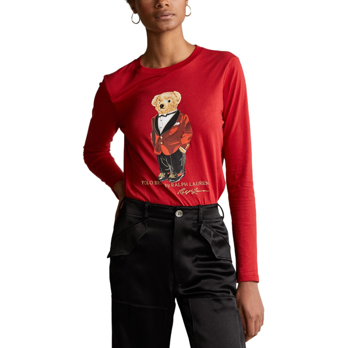 Женская футболка с длинным рукавом и круглым вырезом Polo Ralph Lauren с графикой плюшевого мишки, красная WMPOKNINCU20001-620 XS
Женская футболка с длинным рукавом и круглым вырезом Polo Ralph Lauren с графикой плюшевого мишки, красная WMPOKNINCU20001-620 XS