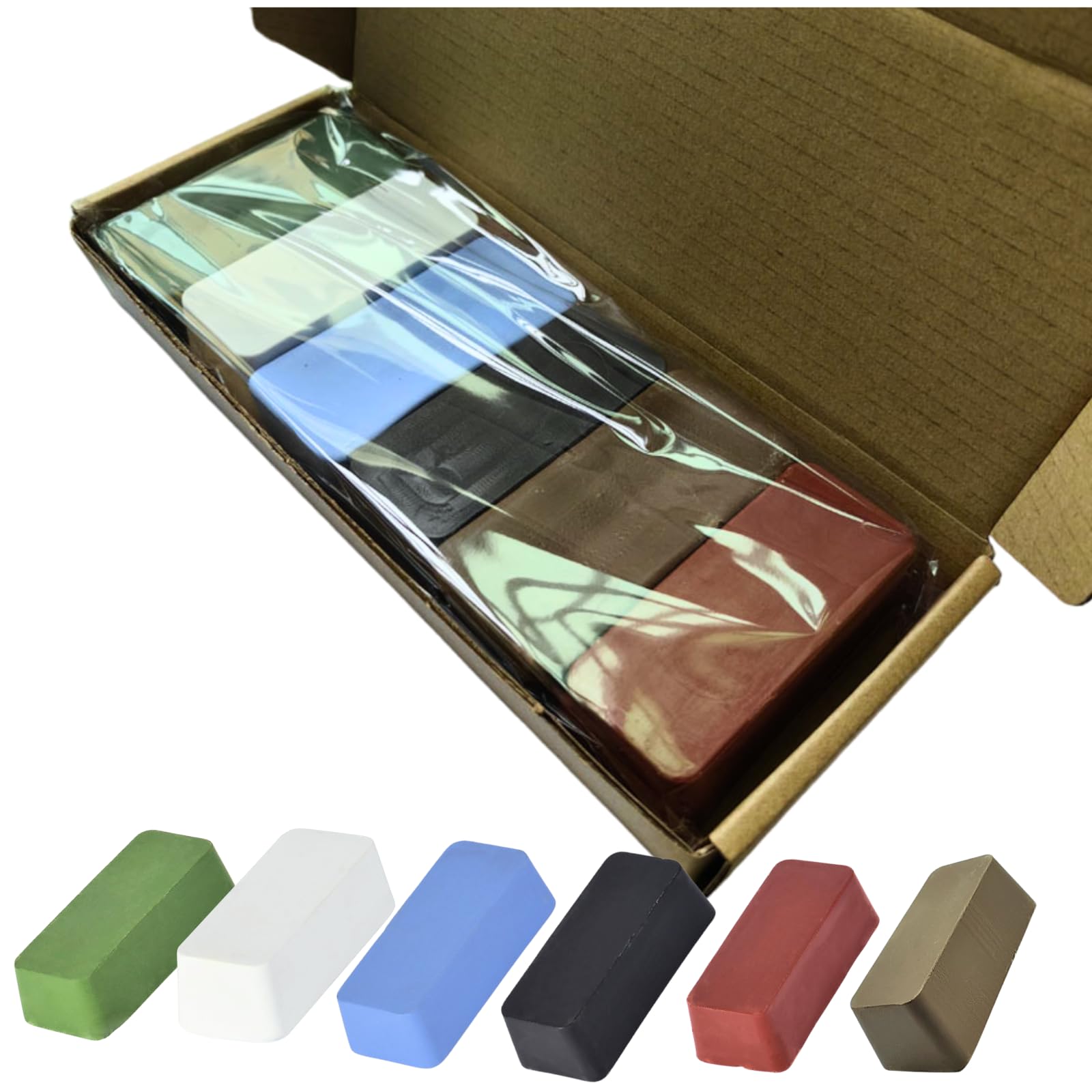 Archtypes Abrasives White Bar Blue Bar Red Bar Aluminum Compound Stainless Steel Metal Mirror Finish Metal Polish Mirror Polish set of blue red white
Archtypes Abrasives White Bar Blue Bar Red Bar Aluminum Compound Stainless Steel Metal Mirror Finish Metal Polish Mirror Polish set of blue red white