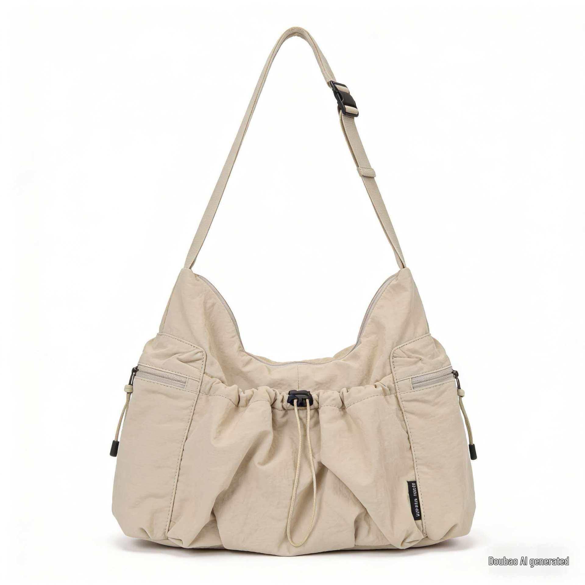 Korean Style Nylon Large Capacity Women s Crossbody Tote Bag with Drawstring 34L x 11W x 24H CM, Upper Opening 36CM
Korean Style Nylon Large Capacity Women s Crossbody Tote Bag with Drawstring 34L x 11W x 24H CM, Upper Opening 36CM