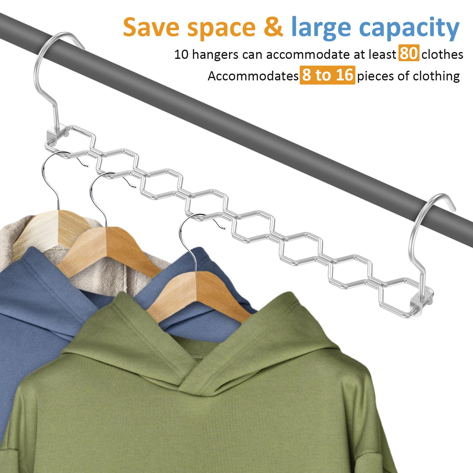 10Pcs Magic Collapsible Clothes Hanger 8 Holes Carbon Steel Multifunctional Folding Hanger Shirt Trouser Rack Wardrobe Organizer
10Pcs Magic Collapsible Clothes Hanger 8 Holes Carbon Steel Multifunctional Folding Hanger Shirt Trouser Rack Wardrobe Organizer