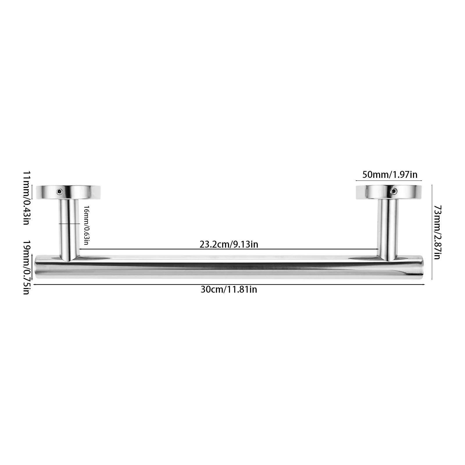 30cm/40cm Towel Rail Single Bar Shower Towels Rod Holder 304 Stainless Steel Hanging Towels Clothes Hanger Bathroom Accessories
30cm/40cm Towel Rail Single Bar Shower Towels Rod Holder 304 Stainless Steel Hanging Towels Clothes Hanger Bathroom Accessories