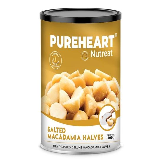Pureheart Salted Macadamia Halves (200 gm) Premium Roasted Australian Split Macadamia Nuts, Rich in Antioxidants Exotic , No Additives 200GM
Pureheart Salted Macadamia Halves (200 gm) Premium Roasted Australian Split Macadamia Nuts, Rich in Antioxidants Exotic , No Additives 200GM