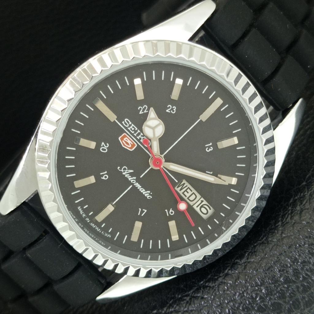 VINTAGE SEIKO 5 AUTOMATIC 6309A REFURBISHED JAPAN MENS BLACK WATCH a442819-1
VINTAGE SEIKO 5 AUTOMATIC 6309A REFURBISHED JAPAN MENS BLACK WATCH a442819-1
