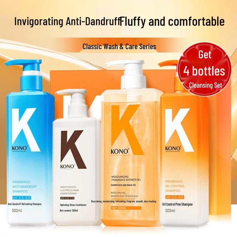 KONO Classic Fragrance Hair Care 4-Piece Set
KONO Classic Fragrance Hair Care 4-Piece Set