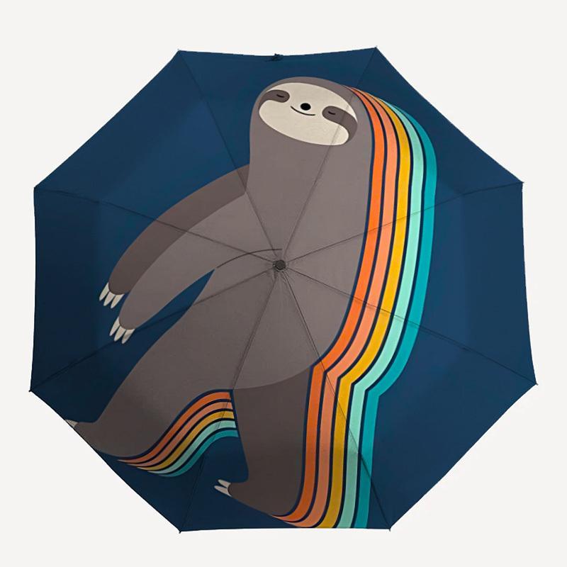 1pc Rainbow Sloth Automatic Folding Umbrella - Compact 8-Rib Design, Durable Plastic & Iron, Lightweight for Outdoor Daily Use050
1pc Rainbow Sloth Automatic Folding Umbrella - Compact 8-Rib Design, Durable Plastic & Iron, Lightweight for Outdoor Daily Use050