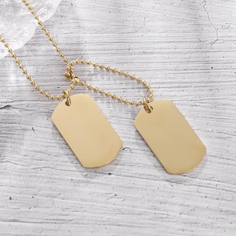 Simple Stainless Steel Double Dog Tag Necklace High Polished Titanium Steel Pendant Can Be Men\ s Jewelry
Simple Stainless Steel Double Dog Tag Necklace High Polished Titanium Steel Pendant Can Be Men\ s Jewelry