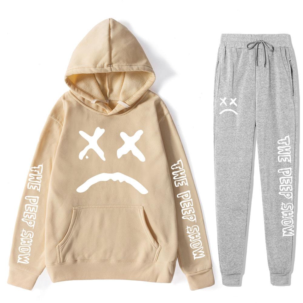 Autumn Winter Lil Peep The Peep Show Graphic Printed Hoodies Sweatpants Set Fashionable Casual Warm Sports Long Sleeved Pants Men s Sport Wear L
Autumn Winter Lil Peep The Peep Show Graphic Printed Hoodies Sweatpants Set Fashionable Casual Warm Sports Long Sleeved Pants Men s Sport Wear L