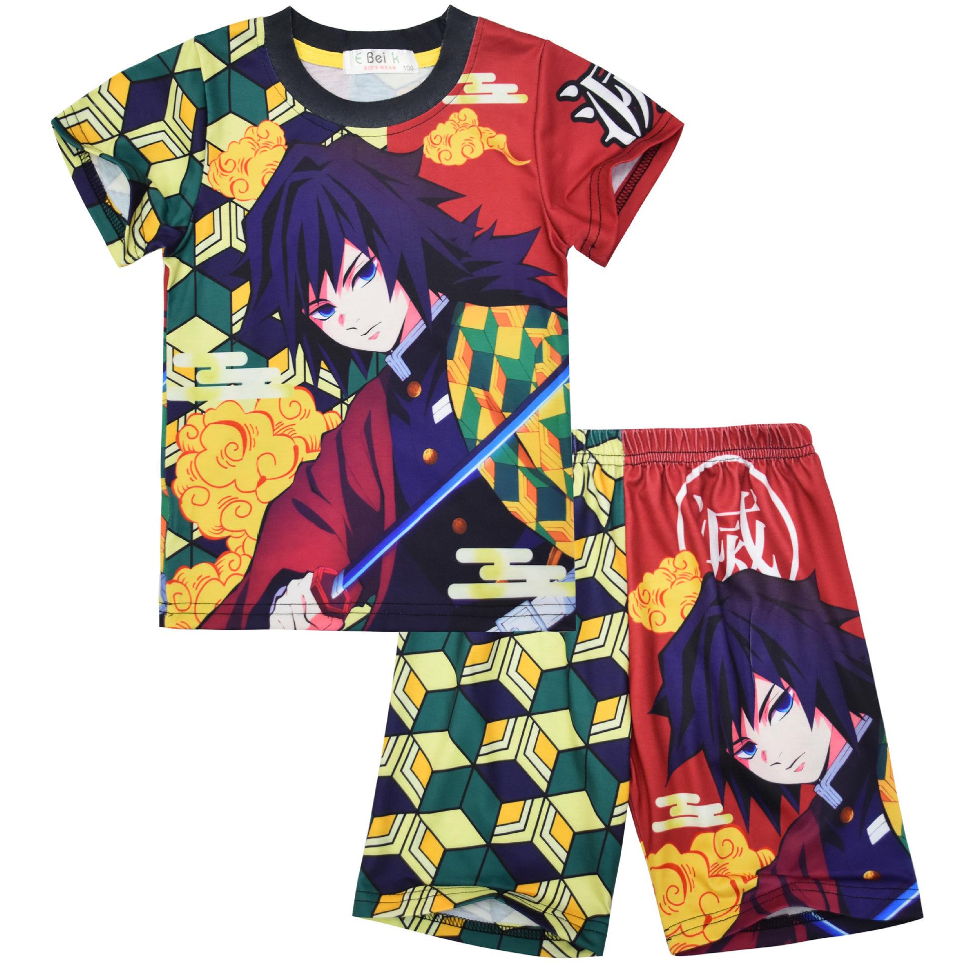 Cartoon Digital Printing Medium And Older Children S Loungewear Set Short-Sleeved Two-Piece Pajamas 812 130
Cartoon Digital Printing Medium And Older Children S Loungewear Set Short-Sleeved Two-Piece Pajamas 812 130