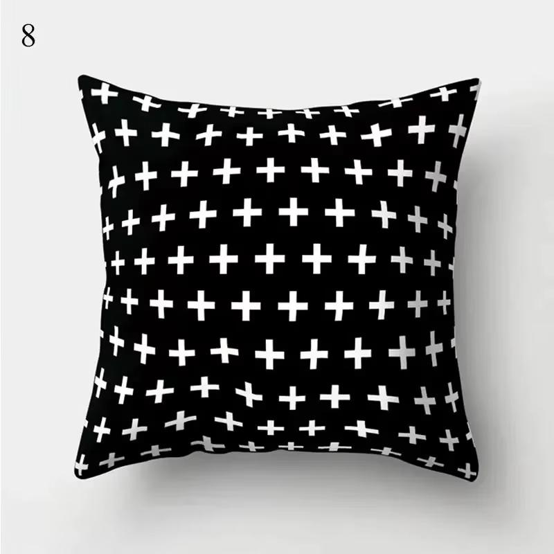 Black White Geometric Pillow Cover Modern Party Decoration Cushion Case for Theme Events Home Celebration Decor 45cmx45cm
Black White Geometric Pillow Cover Modern Party Decoration Cushion Case for Theme Events Home Celebration Decor 45cmx45cm