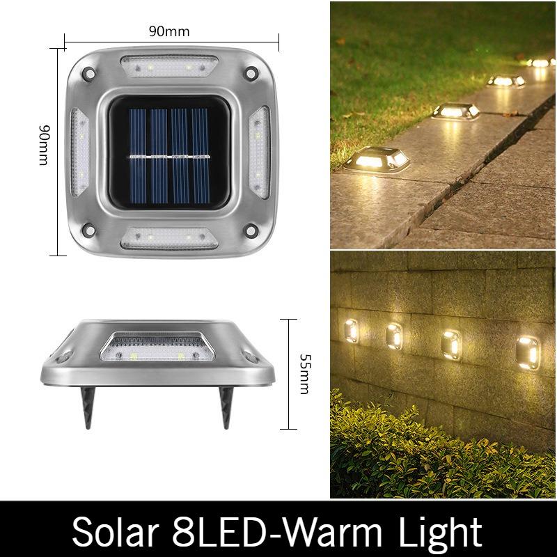 8LED Solar Driveway Light Outdoor Garden Ground Lights Waterproof LED Solar Wall Lamp Camping for Step Stair Pathway Walkway Dec 1Pack
8LED Solar Driveway Light Outdoor Garden Ground Lights Waterproof LED Solar Wall Lamp Camping for Step Stair Pathway Walkway Dec 1Pack