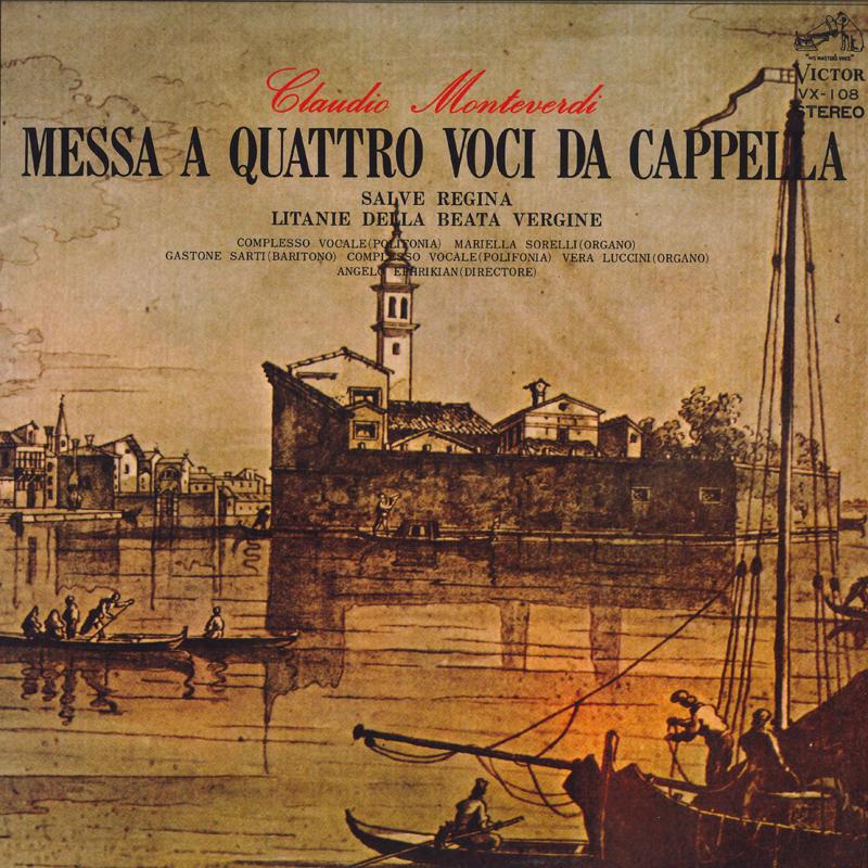 LP Record POLYPHONIA CHORUS, ANGELO EFRICHIAN - Monteverdi: Mass for four voices VX108 VICTOR Japan Classical Used
LP Record POLYPHONIA CHORUS, ANGELO EFRICHIAN - Monteverdi: Mass for four voices VX108 VICTOR Japan Classical Used