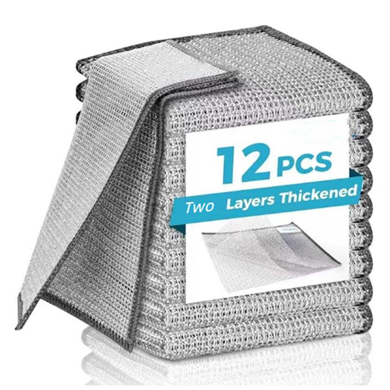 12 шт. 2-слойные металлические салфетки для посуды без царапин, без запаха, многоцелевые проволочные салфетки для мытья посуды для влажной и сухой уборки кухни, кухонные салфетки, раковины, посуда, варочная панель
12 шт. 2-слойные металлические салфетки для посуды без царапин, без запаха, многоцелевые проволочные салфетки для мытья посуды для влажной и сухой уборки кухни, кухонные салфетки, раковины, посуда, варочная панель