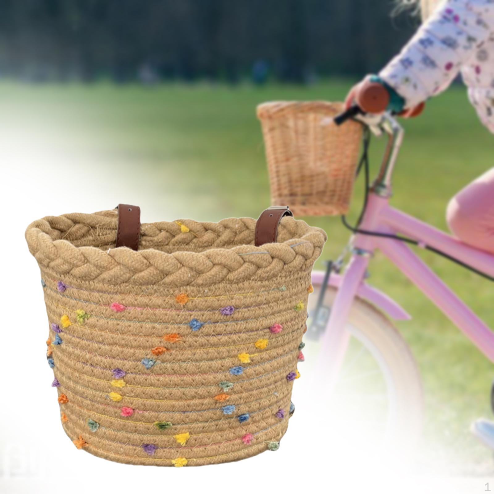 Kids Bike Basket Child Bicycle Detachable with Straps Front Handlebar Cloth Rope Woven for Khaki
Kids Bike Basket Child Bicycle Detachable with Straps Front Handlebar Cloth Rope Woven for Khaki