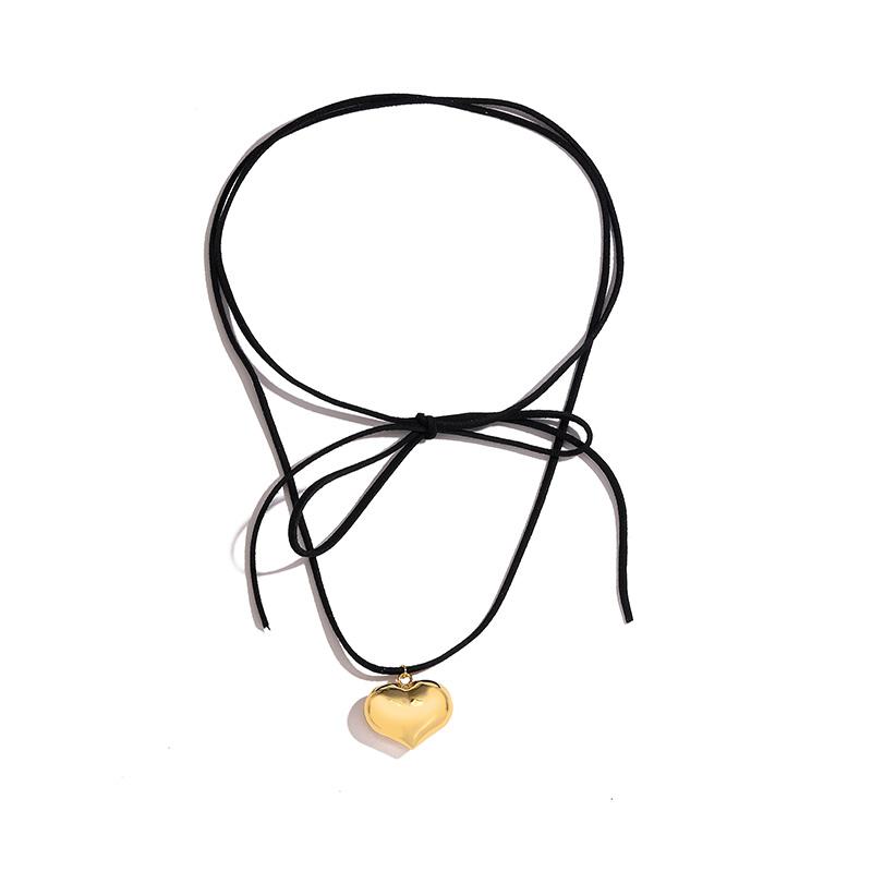 HECHENG, Elegant Goth Love Heart Pendant Necklace for Women Collares Wed Bridal Knotted Bowknot Adjustable Chain Y2K Zircon New чорний
HECHENG, Elegant Goth Love Heart Pendant Necklace for Women Collares Wed Bridal Knotted Bowknot Adjustable Chain Y2K Zircon New чорний