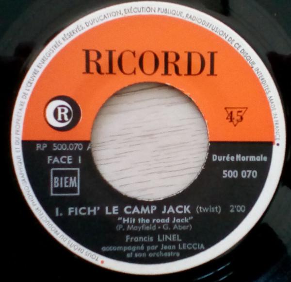 7inch Record FRANCIS LINEL ACCOMPAGN PAR JEAN L Fich Le Camp Jack 500070 Ricordi France Pop Used
7inch Record FRANCIS LINEL ACCOMPAGN PAR JEAN L Fich Le Camp Jack 500070 Ricordi France Pop Used