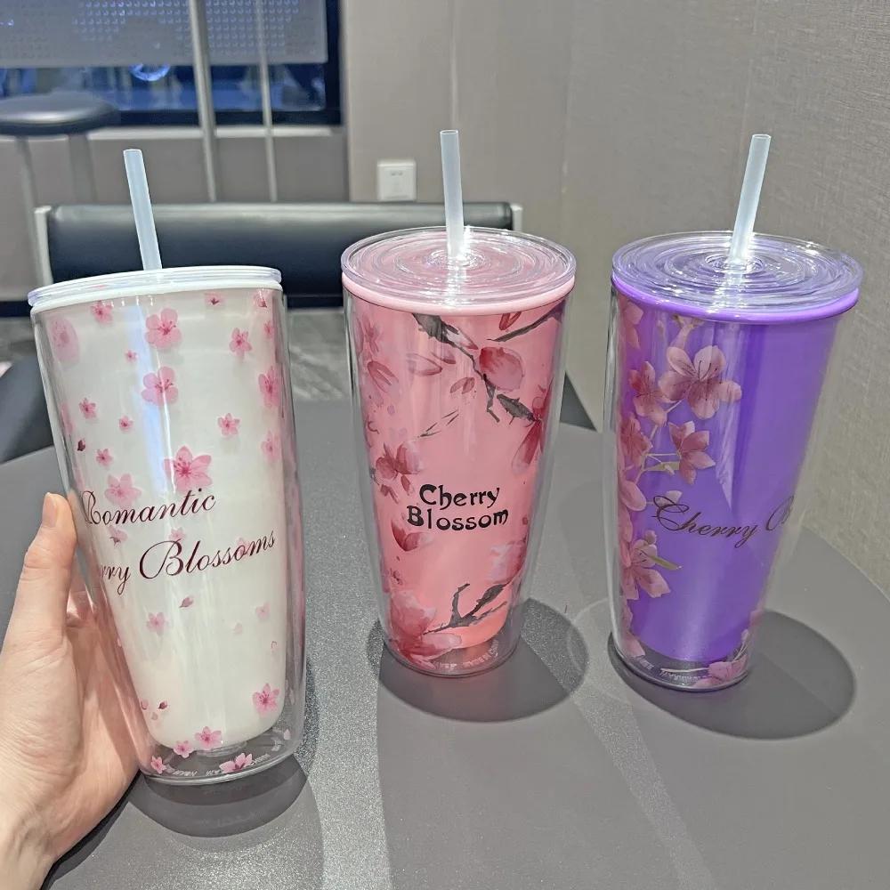 New Cherry Blossom Double Plastic Cup Couple Straw Cups Wholesale Easy Mug Internet Celebrity High Value Water Drinkware 760ml фиолетовый
New Cherry Blossom Double Plastic Cup Couple Straw Cups Wholesale Easy Mug Internet Celebrity High Value Water Drinkware 760ml фиолетовый