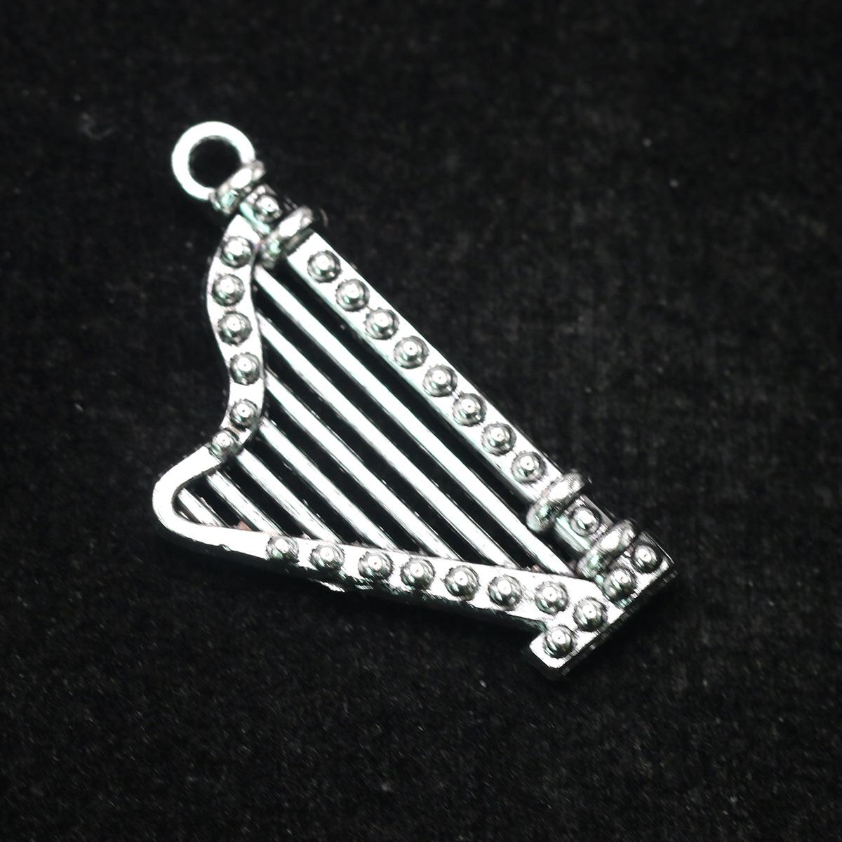 Old Silver Alloy Accordion Harp Pendant, 40*21mm - DIY Handmade Piano Jewelry Accessory
Old Silver Alloy Accordion Harp Pendant, 40*21mm - DIY Handmade Piano Jewelry Accessory