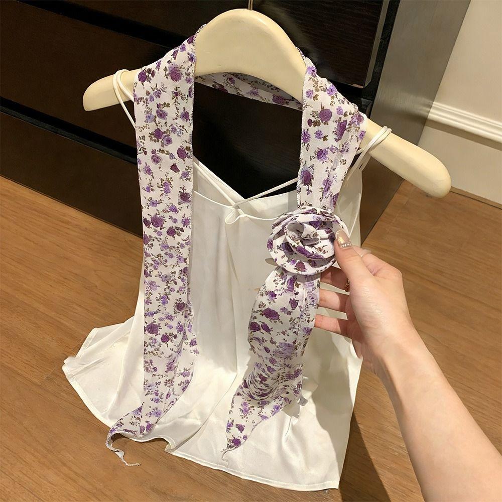 New Detachable Chiffon Long Scarf Versatile Thin Elegant Floral Scarf Shawl Polka Dots Rose Decor Neck Scarf Women Girls Gifts
New Detachable Chiffon Long Scarf Versatile Thin Elegant Floral Scarf Shawl Polka Dots Rose Decor Neck Scarf Women Girls Gifts