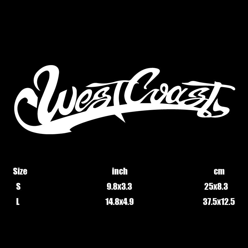 WestCoast Design Car Sticker For Front Rear Windshield Window JDM Style Car Body Decals Waterproof Vinyl Car Accessories S білий
WestCoast Design Car Sticker For Front Rear Windshield Window JDM Style Car Body Decals Waterproof Vinyl Car Accessories S білий