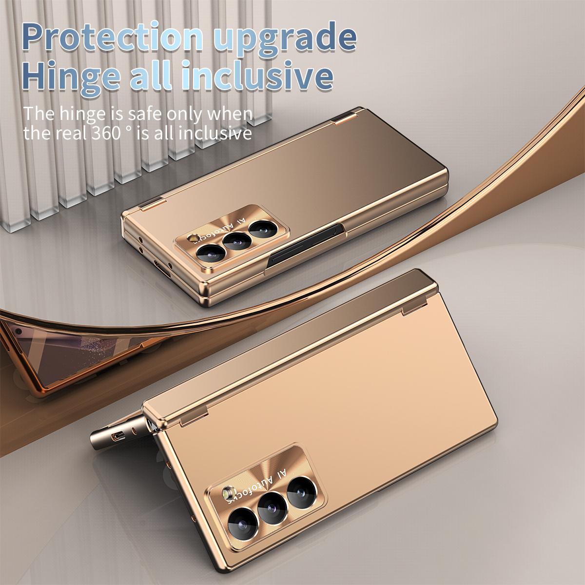 For Samsung Galaxy Z Fold6 5G Dual Hinge Phone Case Electroplating PC Phone Cover with Stylus Pen Gold
For Samsung Galaxy Z Fold6 5G Dual Hinge Phone Case Electroplating PC Phone Cover with Stylus Pen Gold