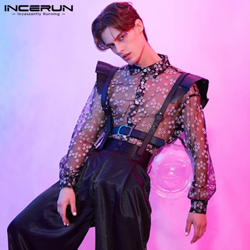 Прозорі літні прозорі сітчасті сорочки INCERUN Mens Club Party 4XL чорний
Прозорі літні прозорі сітчасті сорочки INCERUN Mens Club Party 4XL чорний