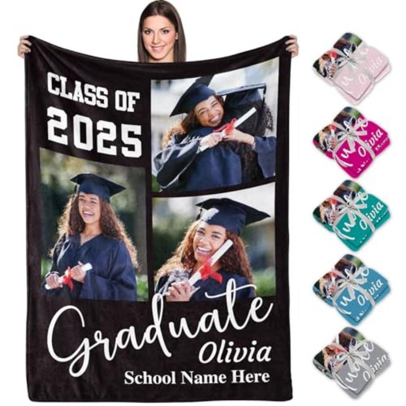 Custom Blanket with Picture Text-2025 Graduation Gifts for Her/Him-Graduation Tapestry Gifts for High School/College/Masters etc Flannel 75 x 100
Custom Blanket with Picture Text-2025 Graduation Gifts for Her/Him-Graduation Tapestry Gifts for High School/College/Masters etc Flannel 75 x 100
