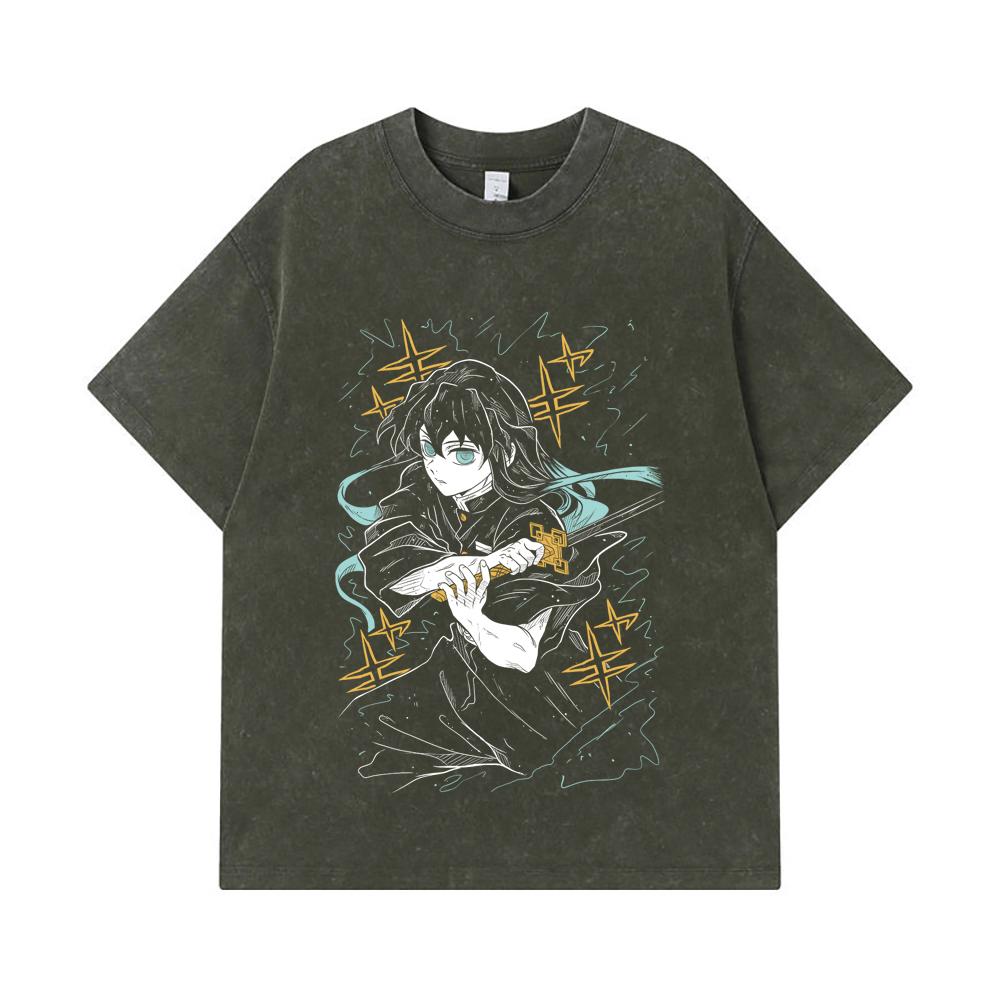 275 GSM Washed T-shirts 100% Cotton Demon Slayer V46 Tokito Print Unisex Heavy Cotton T Shirt S армия зеленый
275 GSM Washed T-shirts 100% Cotton Demon Slayer V46 Tokito Print Unisex Heavy Cotton T Shirt S армия зеленый