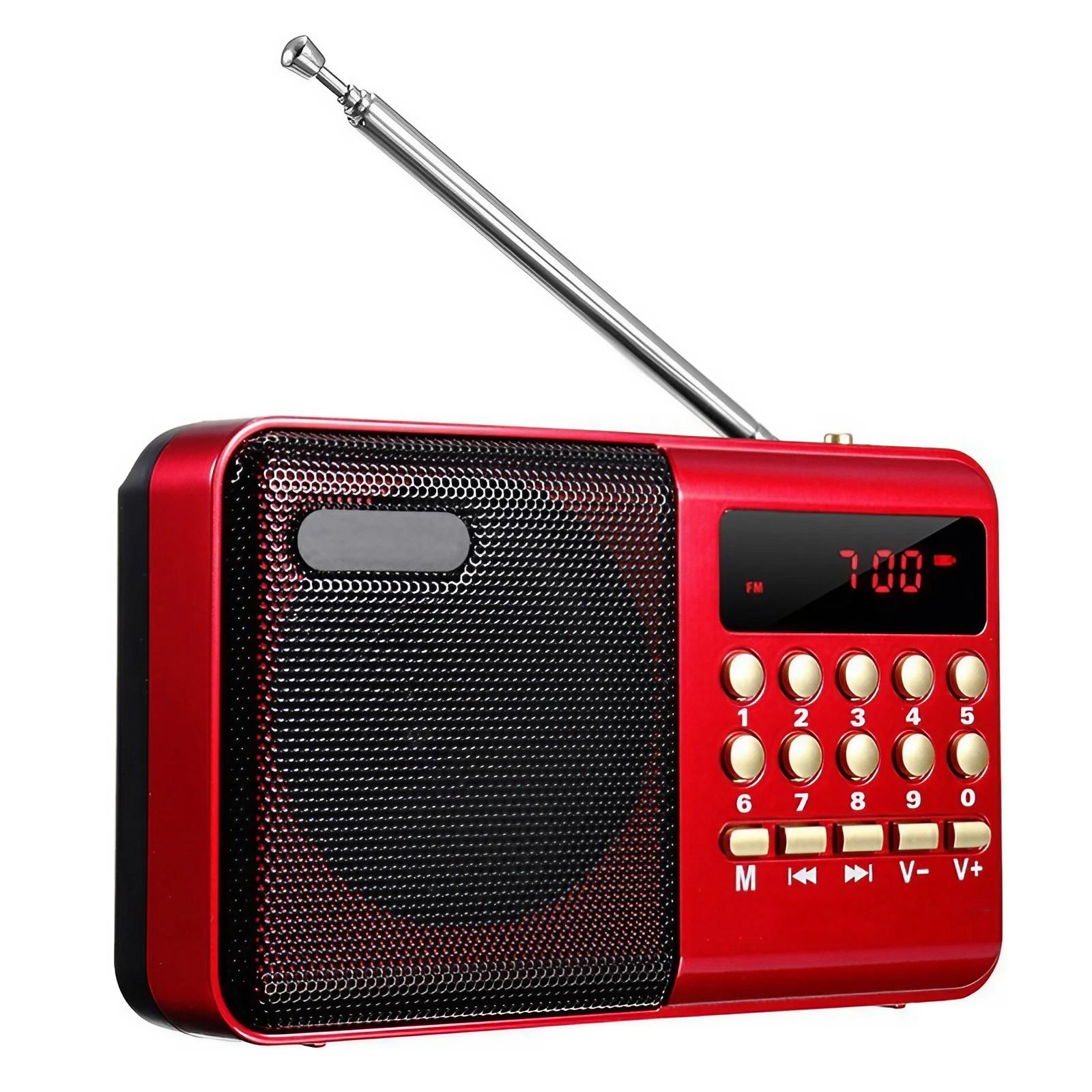 STONEGO Mini Portable Radio Handheld Rechargeable Digital FM USB TF MP3 Player Stonego Speaker Devices Supplies червоний
STONEGO Mini Portable Radio Handheld Rechargeable Digital FM USB TF MP3 Player Stonego Speaker Devices Supplies червоний