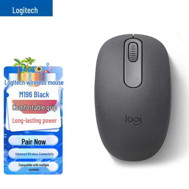 Logitech M196 Wireless Bluetooth Mouse
Logitech M196 Wireless Bluetooth Mouse