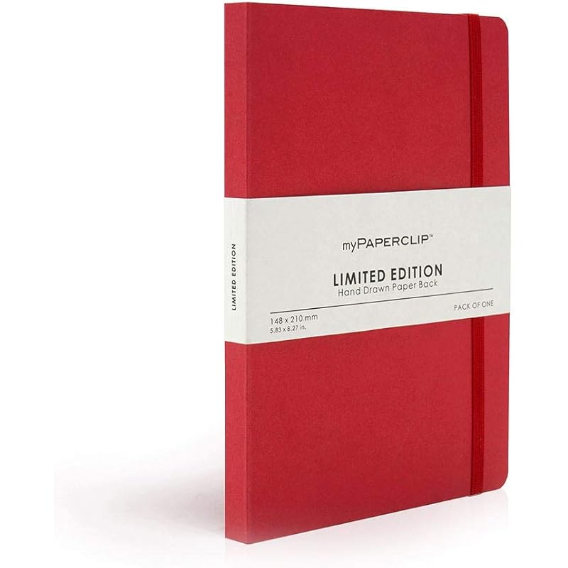 myPAPERCLIP Limited Edition Notebook, A5 (148 x 210 mm, 5 .83 x 8.27 in.) Plain LEP192A5-P - Ruby 5
myPAPERCLIP Limited Edition Notebook, A5 (148 x 210 mm, 5 .83 x 8.27 in.) Plain LEP192A5-P - Ruby 5