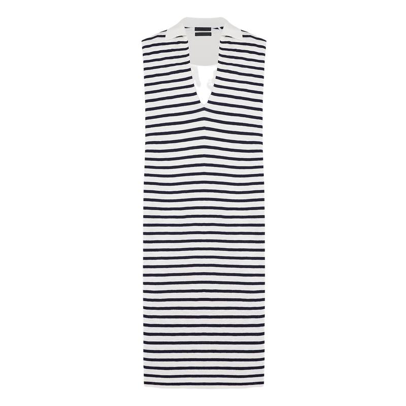 MO&Co. Women s Nautical Striped Silk Linen Blend Knit Dress M
MO&Co. Women s Nautical Striped Silk Linen Blend Knit Dress M
