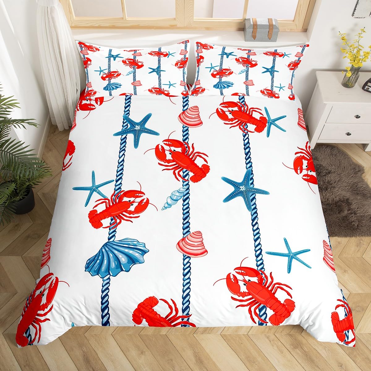 Comforter Sea Animals Bedding Sets For Kids Boys Girls Queen Lightweight S Lobster Bedroom Decor No Comforter Comforter (quilt)-EU Single(135*200cm)3pcs
Comforter Sea Animals Bedding Sets For Kids Boys Girls Queen Lightweight S Lobster Bedroom Decor No Comforter Comforter (quilt)-EU Single(135*200cm)3pcs