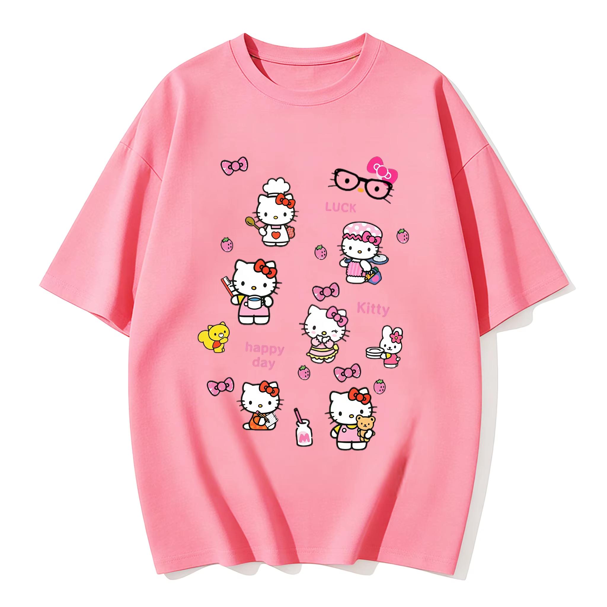 2026 new Summer Cute HelloKitty TShirts Soft Cotton Short Sleeve Tees for Parents Kids Breathable Casual Daily Outfit Tops S
2026 new Summer Cute HelloKitty TShirts Soft Cotton Short Sleeve Tees for Parents Kids Breathable Casual Daily Outfit Tops S