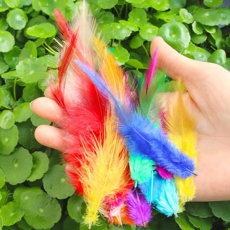 Diy Colorful Feathers Red Tip Feathers Chicken Feather Accessories Accessories Craft Decorative Feather Materials 50pcs
Diy Colorful Feathers Red Tip Feathers Chicken Feather Accessories Accessories Craft Decorative Feather Materials 50pcs