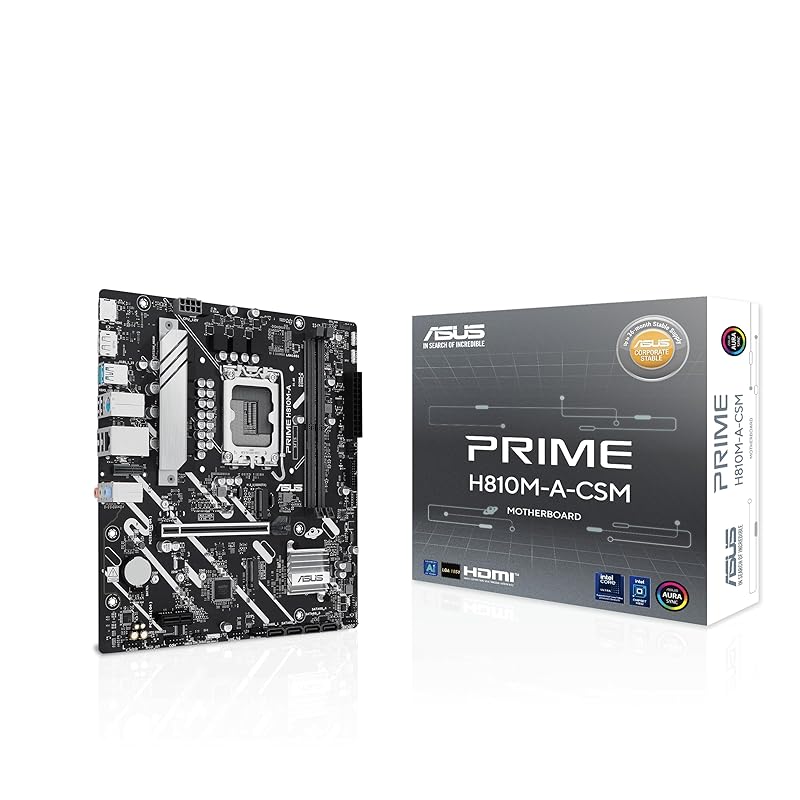 ASUS Core Ultra Processors (Series 2), LGA1851 correspondence H810M mounted micro-ATX Motherboard/PRIME H810M-A-CSM Domestic authorized distributor
ASUS Core Ultra Processors (Series 2), LGA1851 correspondence H810M mounted micro-ATX Motherboard/PRIME H810M-A-CSM Domestic authorized distributor