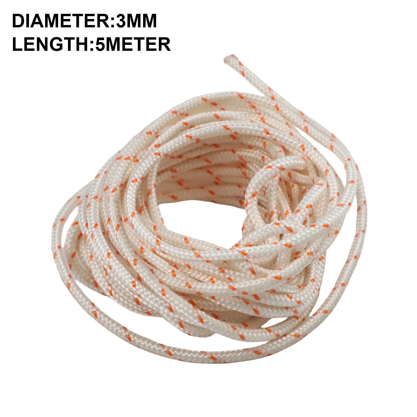 5m*3mm Nylon Puller Recoil Cord Rope For Lawnmower Chainsaw For Yard
5m*3mm Nylon Puller Recoil Cord Rope For Lawnmower Chainsaw For Yard