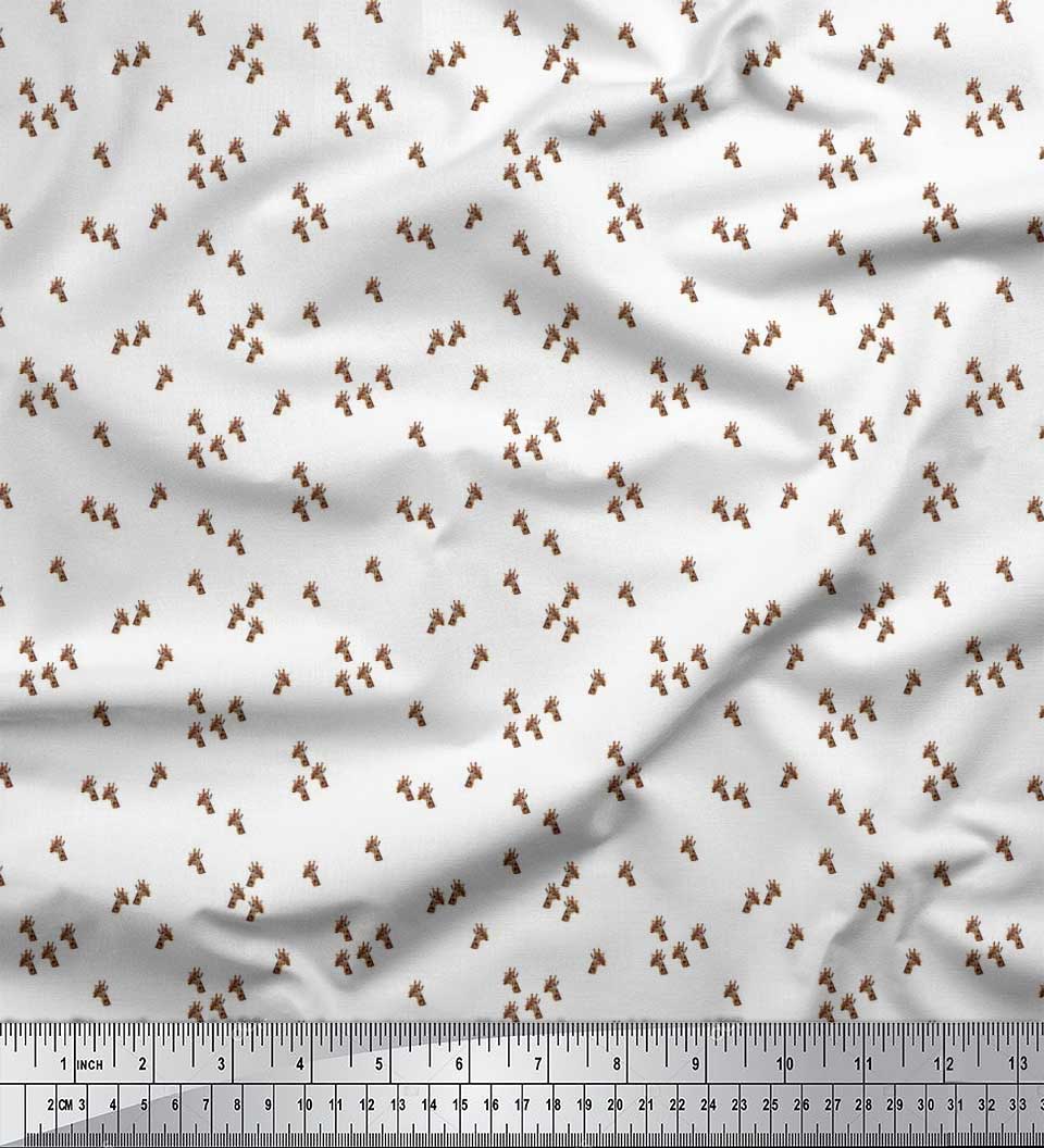 Тканина Soimoi Японія Креп-сатин Тканина з принтом обличчя зирафа Тварина на метр 42 дюйма 42 Inch Wide - Poly Crepe білий
Тканина Soimoi Японія Креп-сатин Тканина з принтом обличчя зирафа Тварина на метр 42 дюйма 42 Inch Wide - Poly Crepe білий