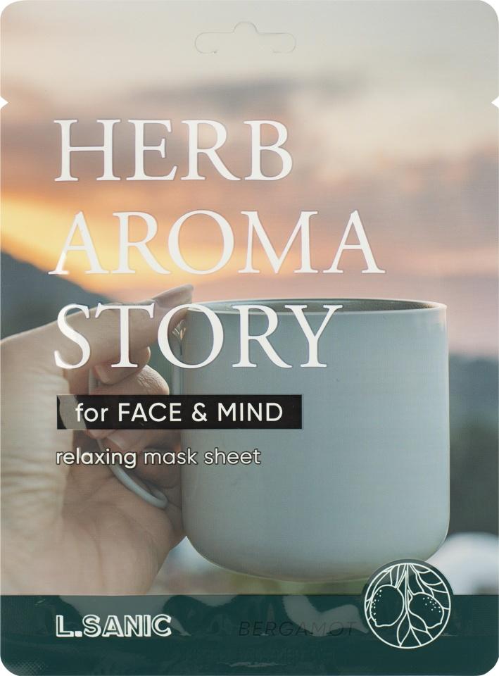 L.Sanic Herb Aroma Story Bergamot Relaxing Mask Sheet Тканевая маска Herb Aroma Story с экстрактом бергамота и эффектом ароматерапии 25мл
L.Sanic Herb Aroma Story Bergamot Relaxing Mask Sheet Тканевая маска Herb Aroma Story с экстрактом бергамота и эффектом ароматерапии 25мл