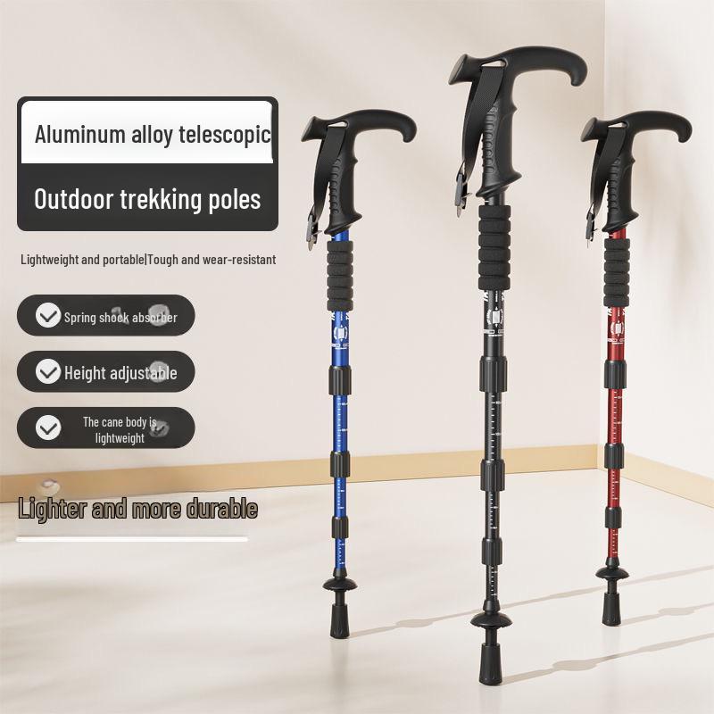 Aluminum Alloy Telescopic Anti-Slip Shock-Absorbing Hiking Stick for Seniors 3 Sections (60-130cm)
Aluminum Alloy Telescopic Anti-Slip Shock-Absorbing Hiking Stick for Seniors 3 Sections (60-130cm)